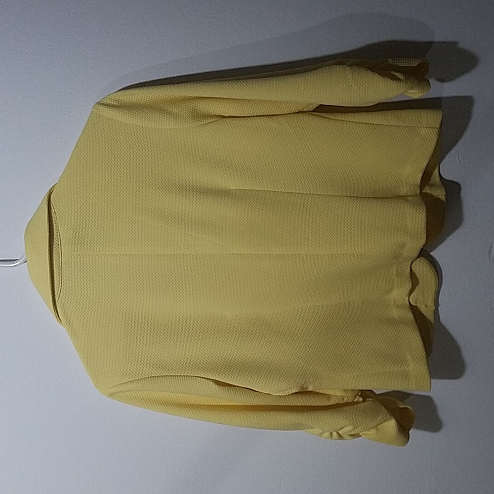 Yellow Cropped Blazer - Picture 3 of 3